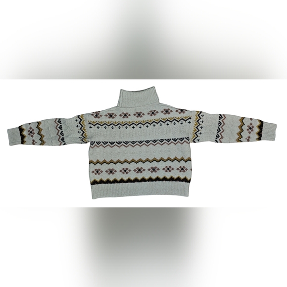 Evereve Womens Lyra Fair Isle Turtleneck Size Medium - Picture 13 of 15